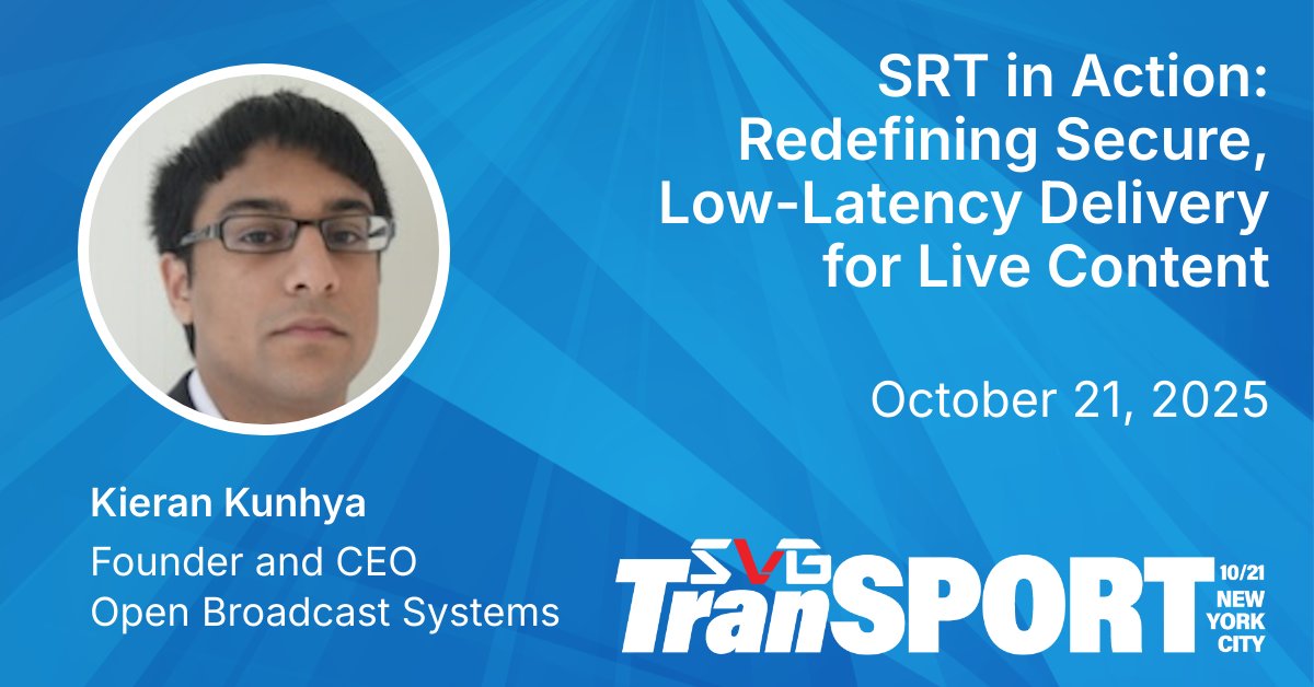 Hear from our CEO at <a href="/sportsvideo/">Sports Video Group</a> TranSPORT tomorrow!