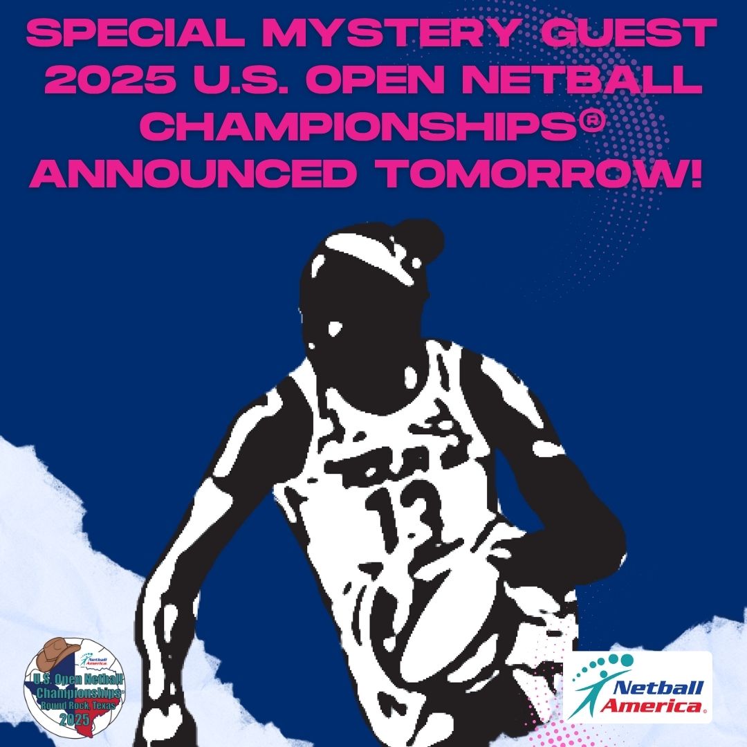 NetballAmerica's tweet photo. Something exciting is coming!
We’ll be revealing our special mystery guest for the 2025 U.S. Open Netball Championships® tomorrow!
Stay tuned — you won’t want to miss this!
#USOpenNetball #NetballAmerica #MysteryGuest #BigReveal #NetballFamily https://t.co/27hTmxjvMU