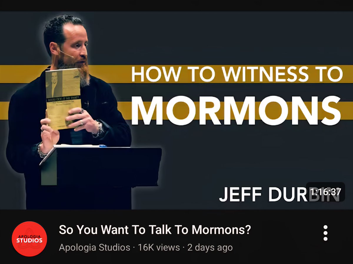 nikola_ennis's tweet image. This popped up on my feed today. I decided to listen since I find it interesting how much time people spend on this. Apparently, our gospel is killing souls (said at the end of the video)! Maybe it will end up converting more to the Church of Jesus Christ of Latter Day Saints....…