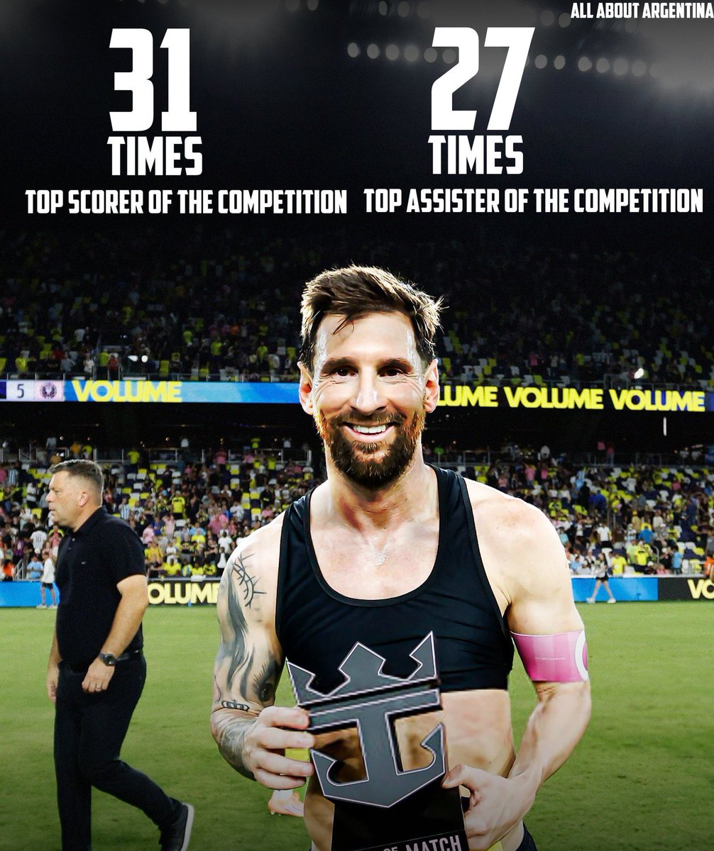 🚨🚨🚨🚨 تــــاريـخــي وللـتاريـــخ 🚨🚨🚨 

الأسطورة ليونيل ميسي تاريخياً في جميع البطولات:

- أكثر من توج بجائزة الهداف — 31 مرة

- أكثر من توج بجائزة أكثر من صنع — 27 مرة

😱😱😱😱😱😱😱😱😱😱😱😱😱😱
💙💙💙💙💙💙💙💙💙💙💙💙💙💙