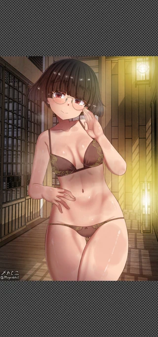 座敷わらしの夜のサービス Zashiki-warashi looks like she's trying to provide night services.