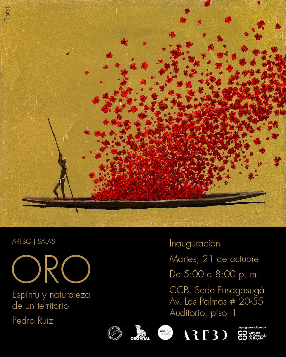 programaARTBO's tweet image. 𝘖𝘙𝘖: 𝘌𝘴𝘱í𝘳𝘪𝘵𝘶 𝘺 𝘯𝘢𝘵𝘶𝘳𝘢𝘭𝘦𝘻𝘢 𝘥𝘦 𝘶𝘯 𝘵𝘦𝘳𝘳𝘪𝘵𝘰𝘳𝘪𝘰, del maestro Pedro Ruiz, llega a Fusagasugá para compartir una muestra sobre la riqueza biocultural que nos une como país.
Te esperamos mañana, martes 21 de octubre, en la inauguración de 𝘖𝘙𝘖 de…