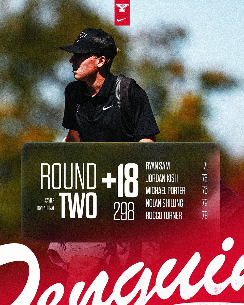 Round 2⃣ scores from Maketewah Country Club 🐧⛳️

We're in sixth as a team following the first two rounds of the Xavier Invitational. Ryan Sam is tied for 16th after carding a second-round 71 (+1).

Tomorrow's third and final round is scheduled to begin at 8:30 a.m.

#GoGuins
