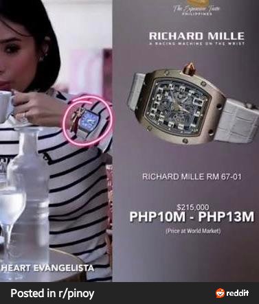 Hard earned... I doubt that.. Spending 10million on a wristwatch alone, lokohin mo asawa mong KORAP.. Magsama kayo sa IMPIYERNO.. 🤨🤨