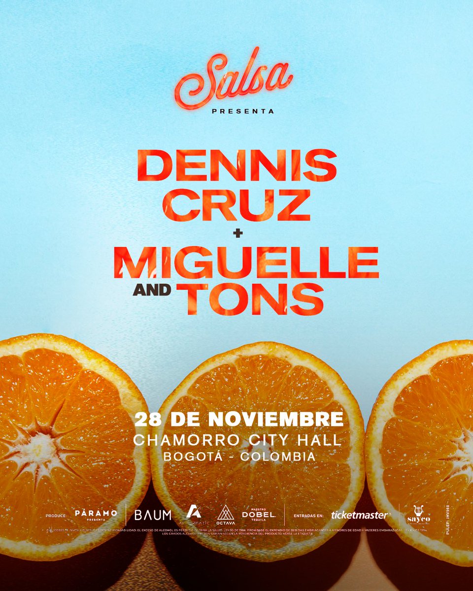 ¡Bogotá! Nos espera una noche de tech house 🪩 junto a Dennis Cruz, con sus sonidos envolventes y refrescantes, acompañados por los referentes de la nueva salsa Miguelle &amp; Tons. 😌

🎟️ A partir de este momento puedes asegurar tu cupo en Ticketmaster.co