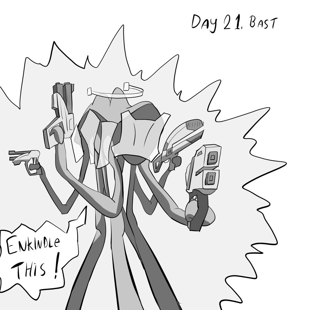 nermal_thermal's tweet photo. Inktober Day 21: Blast

Blasto the Jellyfish!

He's a super specter 9000!

#inktober #inktober2025 #art #dailyart #drawing #inktoberday21 #penandink #inkdrawing #fanart #blast #masseffect #hanhar #jellyfish #blasto #enkindle https://t.co/BFzxHWH4oK