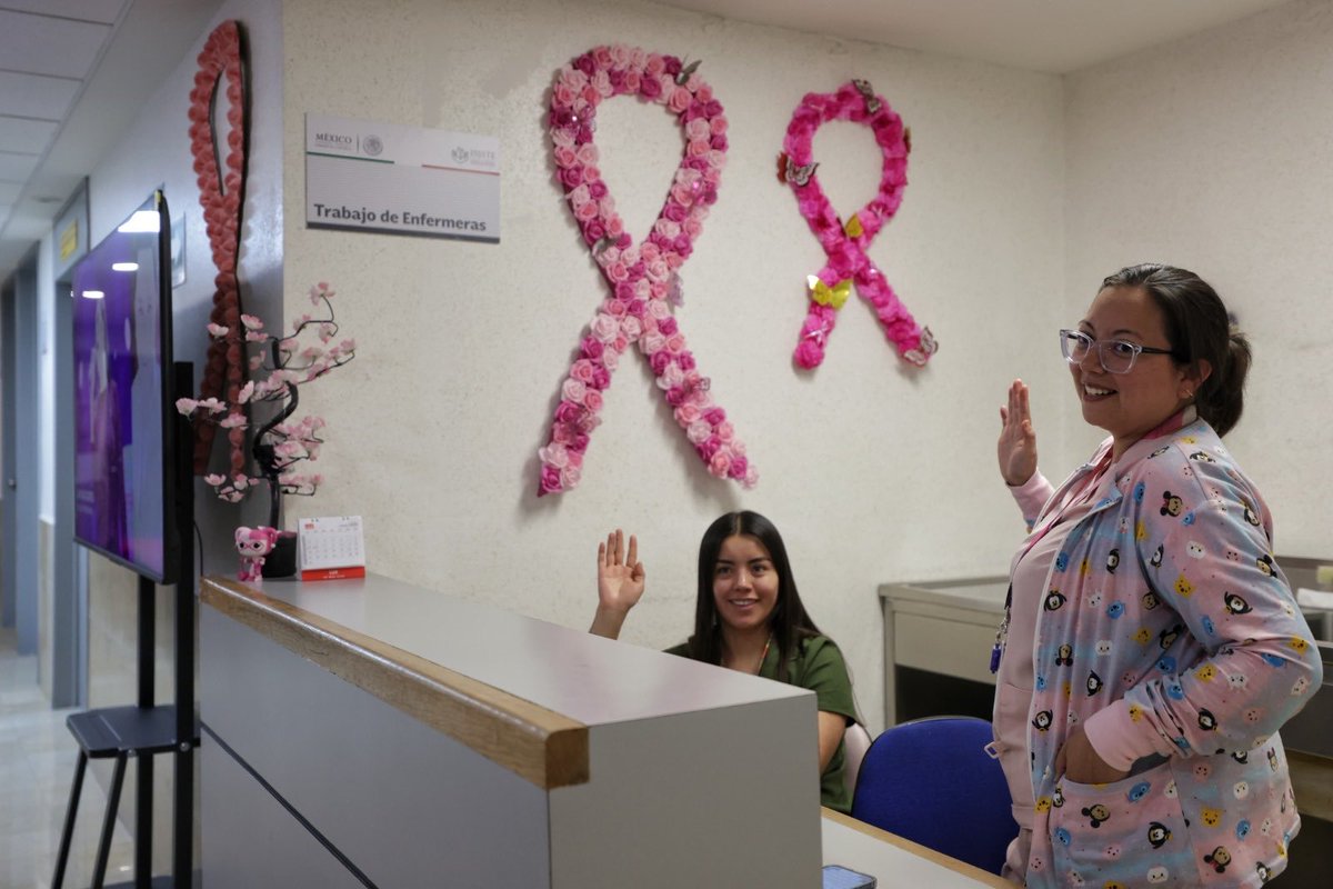 IsssteHidalgo's tweet image. 📰 #COMUNICADO
Subraya @ISSSTE_mx importancia de la detección temprana para combatir el cáncer de mama.
🔗goo.su/zJMEuw1