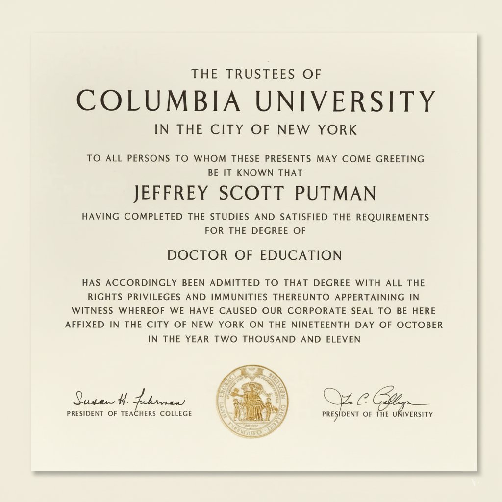 DrJeffreyP's tweet image. A day late, but worth remembering: 14 years ago I earned my Doctor of Education from @TeachersCollege, @Columbia. I doubted I belonged, imposter syndrome is real, but learned belonging isn’t given; it’s claimed through persistence, purpose, &amp;amp; community. #TCAlumni @ColumbiaAlumniA
