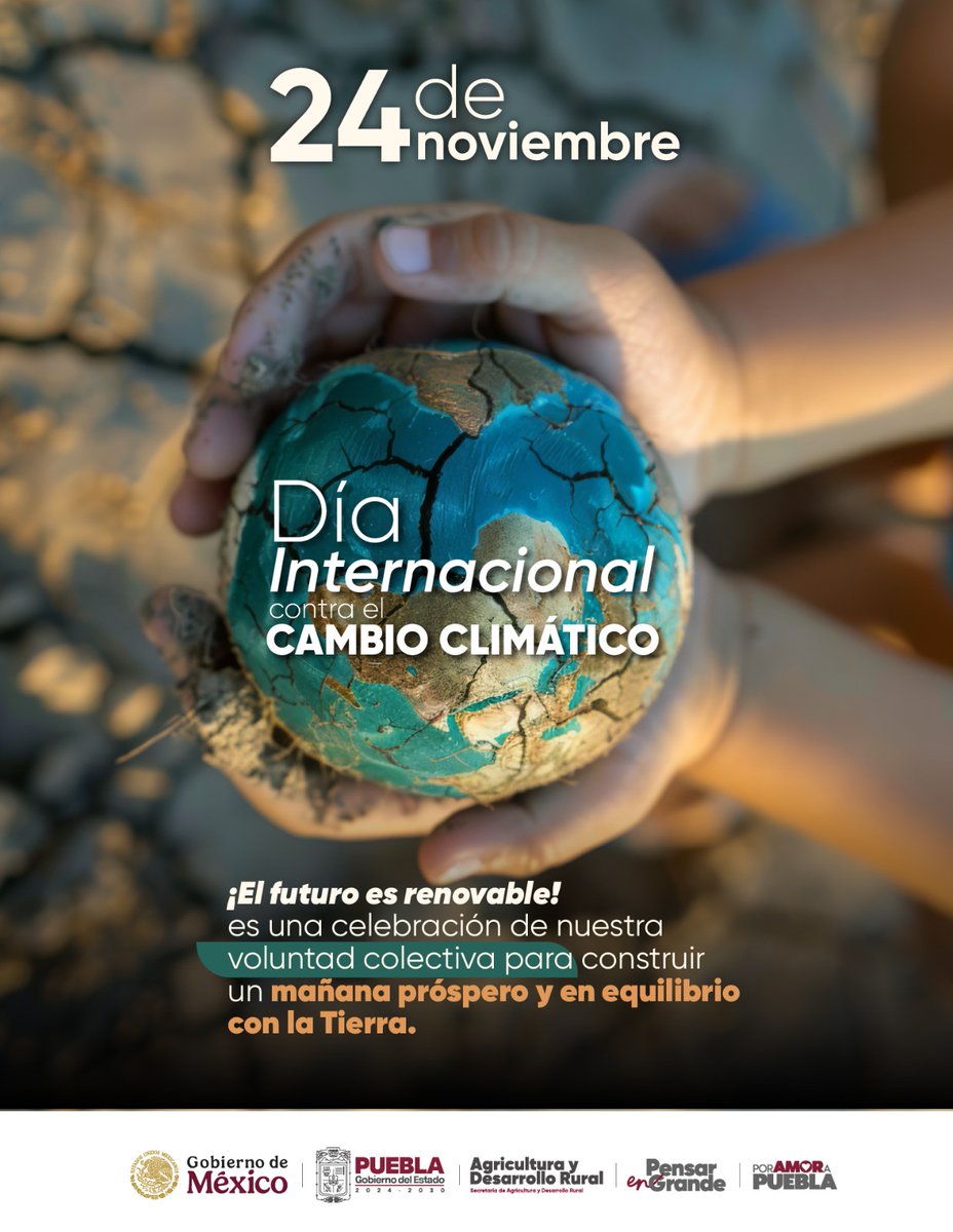 Secretaría de Agricultura y Desarrollo Rural (@sdrgobpue) on Twitter photo Cuidar la Tierra es un acto de justicia social y amor por la vida. 🌎💚
El <a href="/Gob_Puebla/">Gobierno de Puebla</a> impulsa acciones con visión humanista para proteger nuestro campo y asegurar un futuro sostenible para todas y todos.
#PorAmorAPuebla #PensarEnGrande Cuidar la Tierra es un acto de justicia social y amor por la vida. 🌎💚
El <a href="/Gob_Puebla/">Gobierno de Puebla</a> impulsa acciones con visión humanista para proteger nuestro campo y asegurar un futuro sostenible para todas y todos.
#PorAmorAPuebla #PensarEnGrande