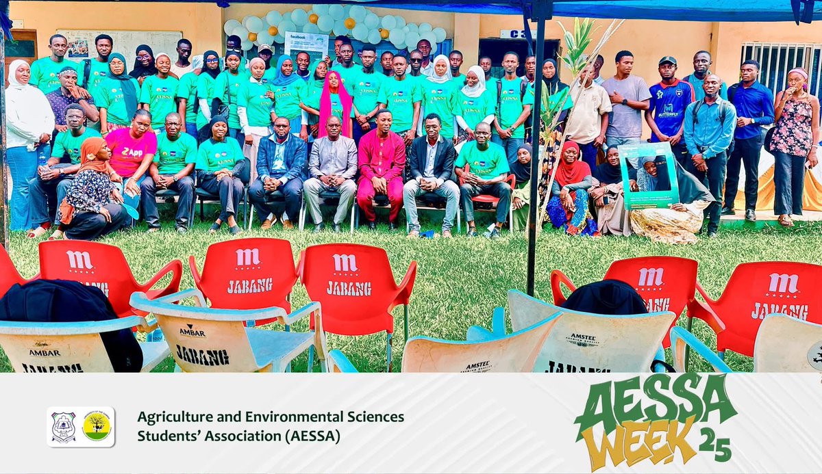 muhammed_hydara's tweet photo. Thrilled to speak at #AESSAWeek, @UniOfGambia, on “Climate Advocacy: Youth’s Role in Gambia’s Climate Action.” Urged engaging in Waste Mgmt Bill 2024 &amp; Nat’l Climate Change Bill 2025 for a sustainable future. Grateful to AESSA Exec, Chair, &amp; students for warm welcome! #Youth4Clim https://t.co/6maIXtWVCb