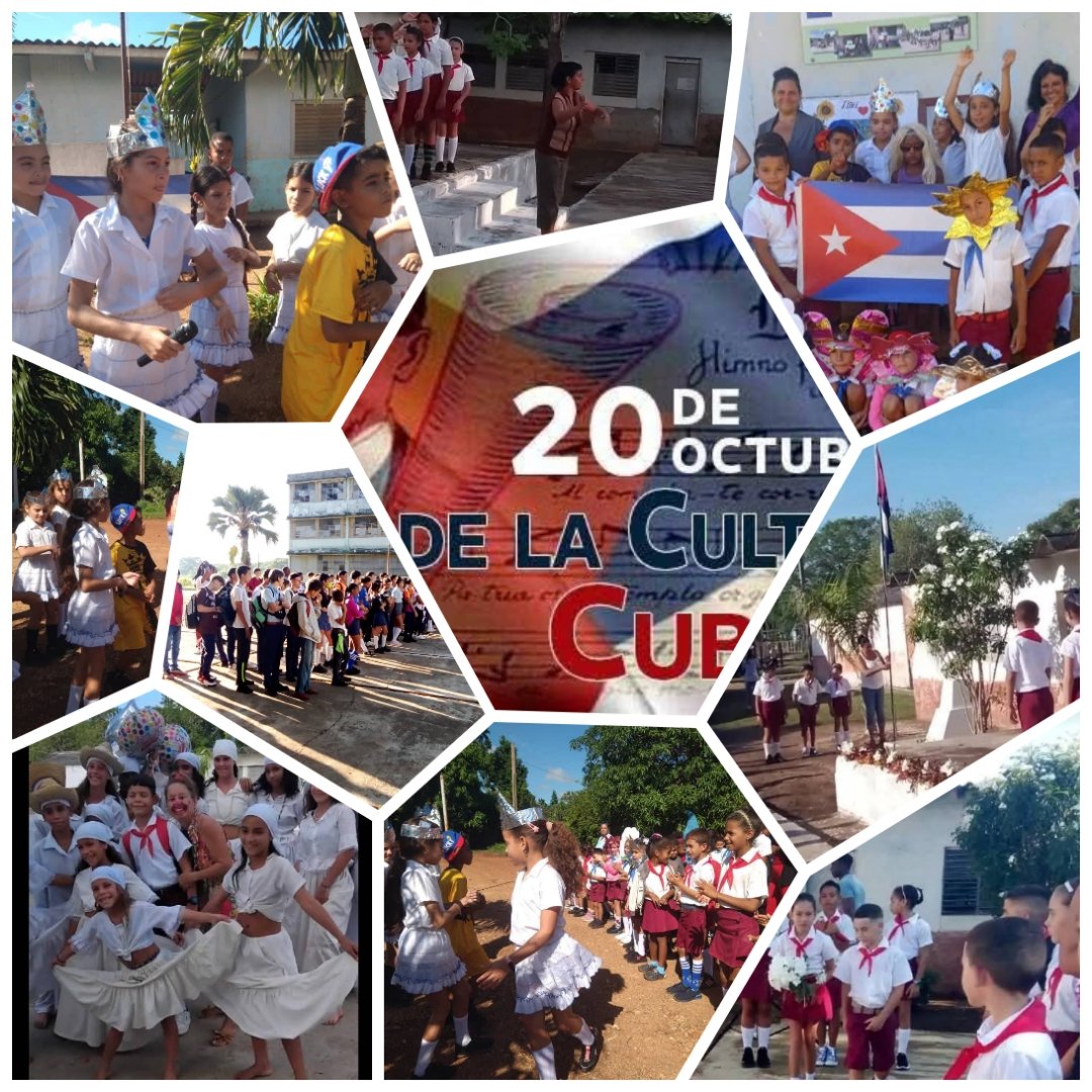 Instituciones Educativas en #1roDeEneroDeVictorias celebran el  Dia de la Cultura Nacional  #EducaciónPrimeroDeEnero 
#CubaEsCultura #LatirAvileño <a href="/CalderonPineiro/">Luis Enrique Calderón</a> <a href="/yamila_padron/">Yamila Cruz Padrón</a> <a href="/CubaMined/">MINED</a>