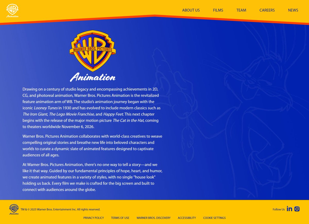Warner Bros. Pictures Animation has launched their official website!