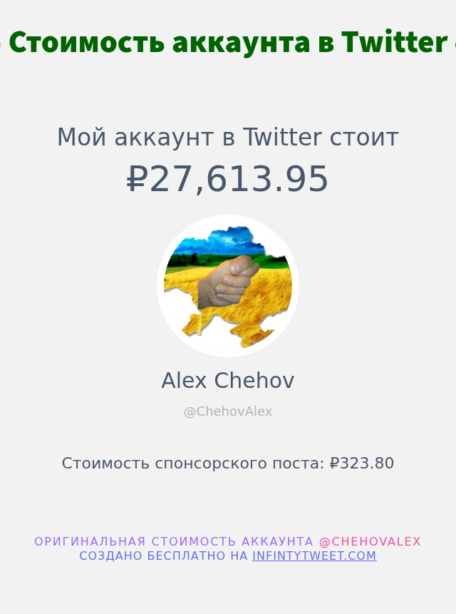Alex Chehov tweet media
