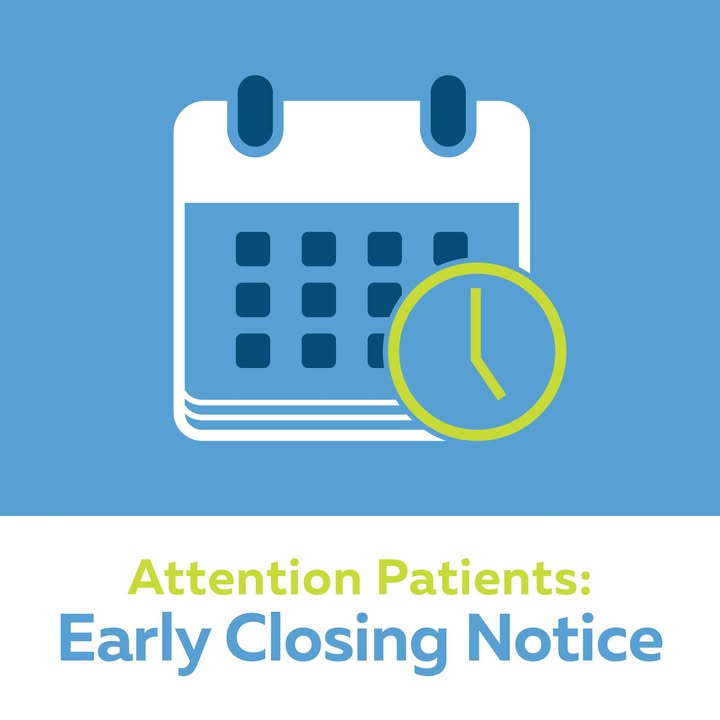 🕔 #PardeeUrgentCare locations in Brevard and Hendersonville will close early at 6pm on Tuesday, Oct. 21.

Our Mills River location remains temporarily closed due to smoke conditions in the area.

Thank you for understanding. Visit PardeeUrgentCare.com for more information.