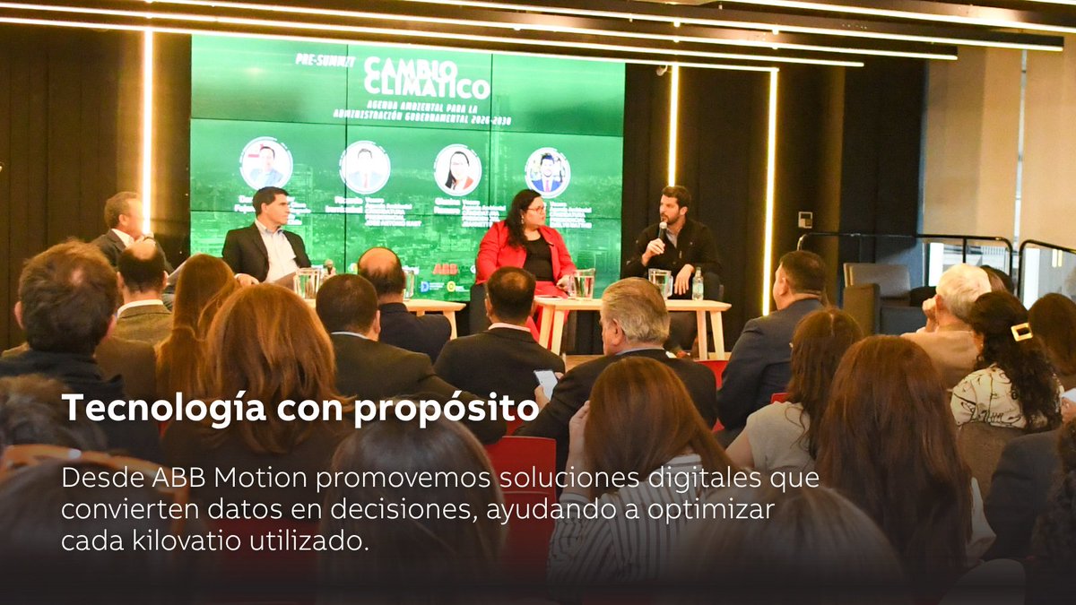 En el Pre-Summit Green Drinks 2025 hablamos de cómo la electrificación y la automatización están impulsando una industria más eficiente y sostenible rumbo a la #COP30  Nuestras soluciones permiten ahorrar hasta un 40% de energía.
#ABBMotion #EficienciaEnergética #Sostenibilidad