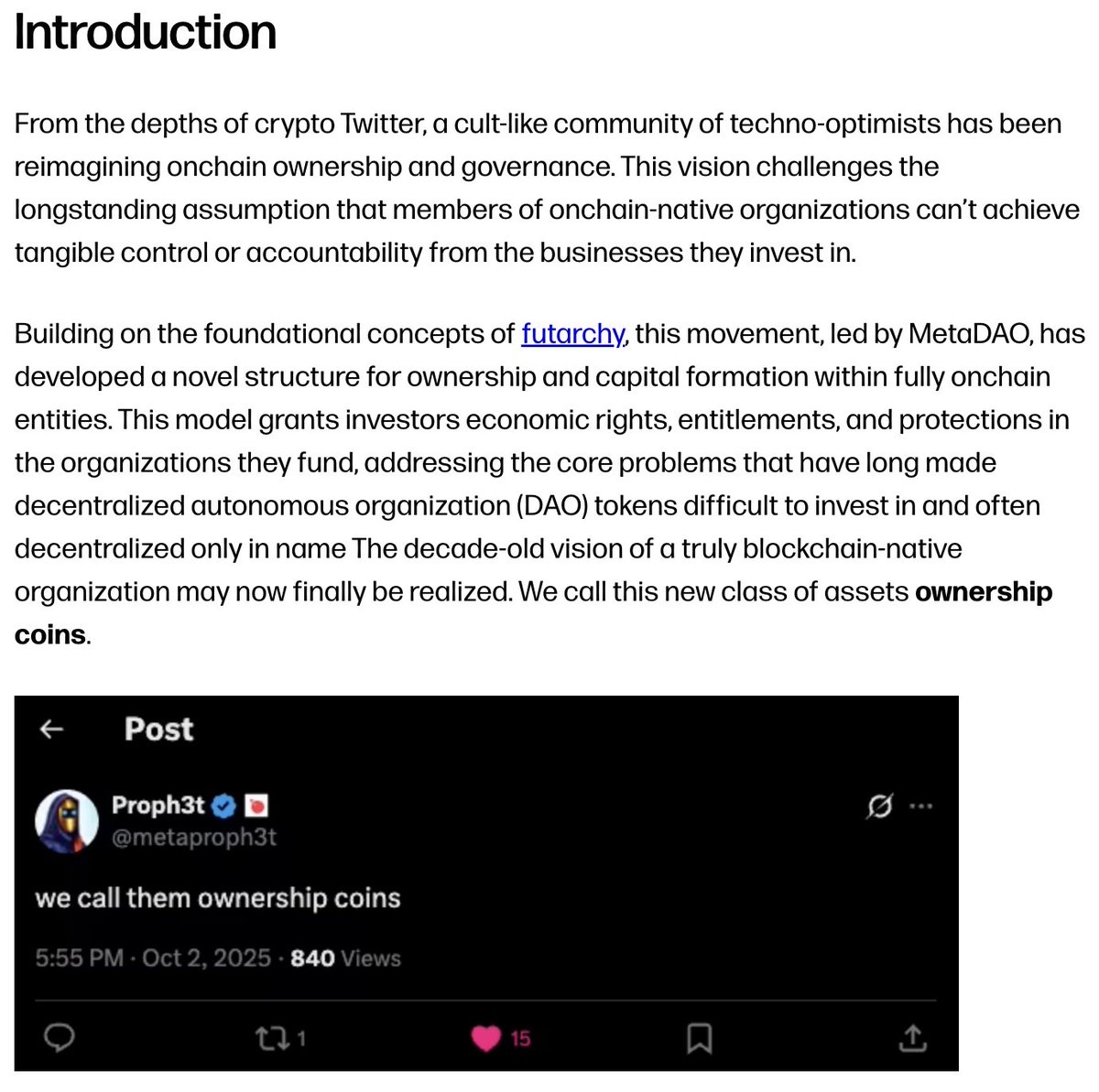 Galaxy Researchレポートによるownership coinsの紹介