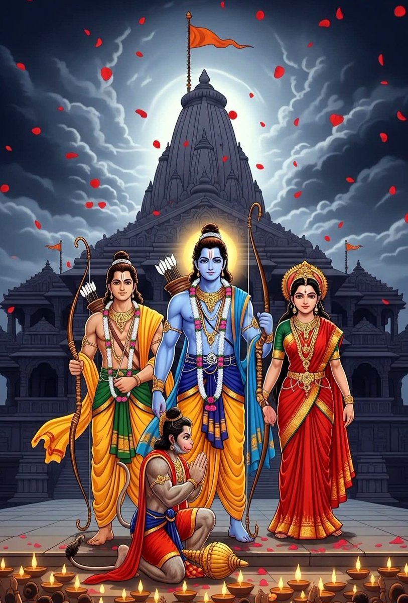 दीपों 🪔 से जगमग अयोध्या नगरी
  भक्ति में डूबी हर गली-सगरी 🥰
संग सीता लक्ष्मण, चरण 👣 हनुमान
हर दिल 💛 में बसें हमारे श्रीराम 🛕🚩
"श्रीराम जय राम जय जय राम" ✨️📿
#RamSitaLaxman #Diwali2025
#JaiShriRam #AyodhyaDeepotsav #SanatanDharma #HanumanBhakt