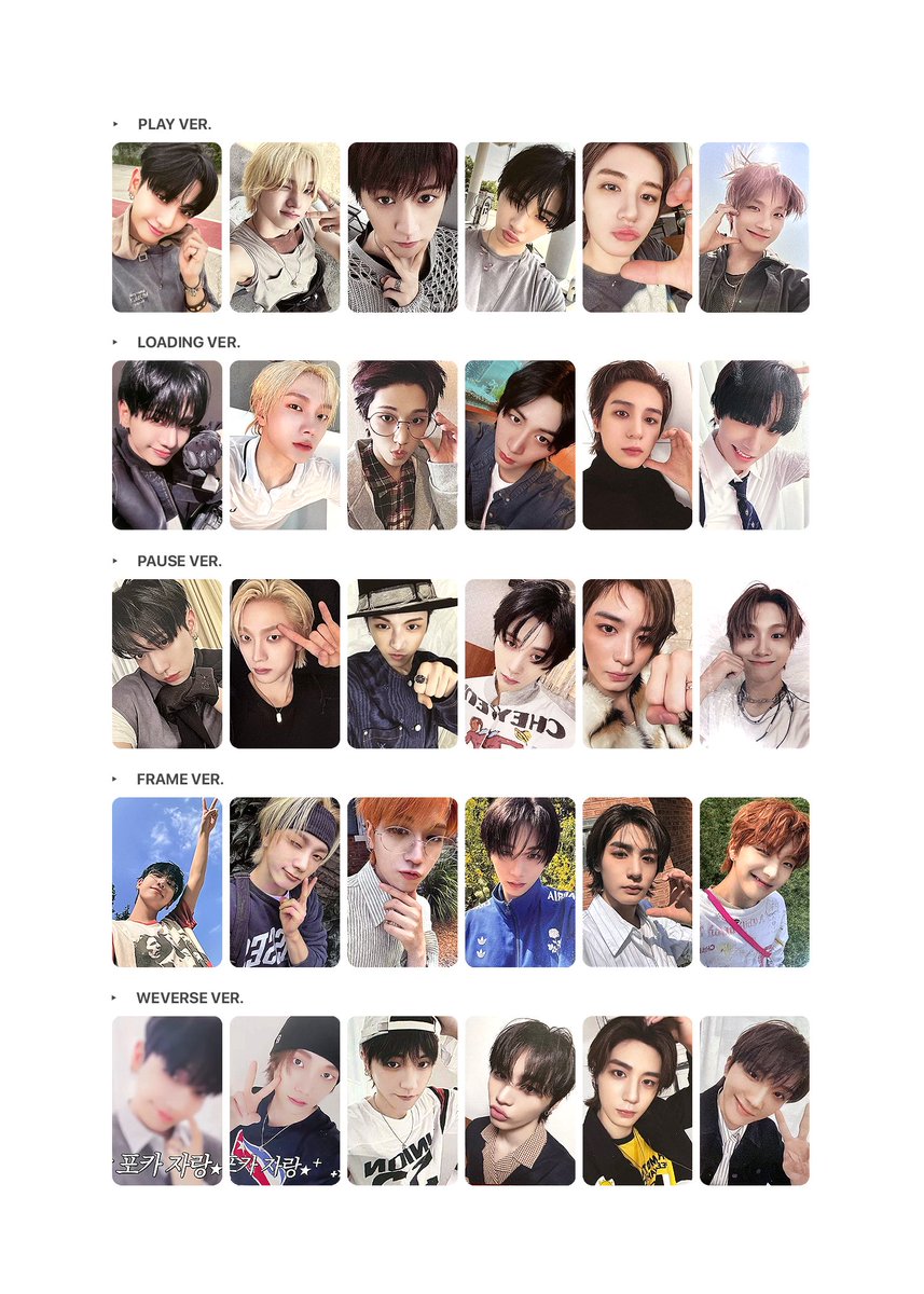 [ Template ] BOYNEXTDOOR: The Action
— Complete Album Photocard