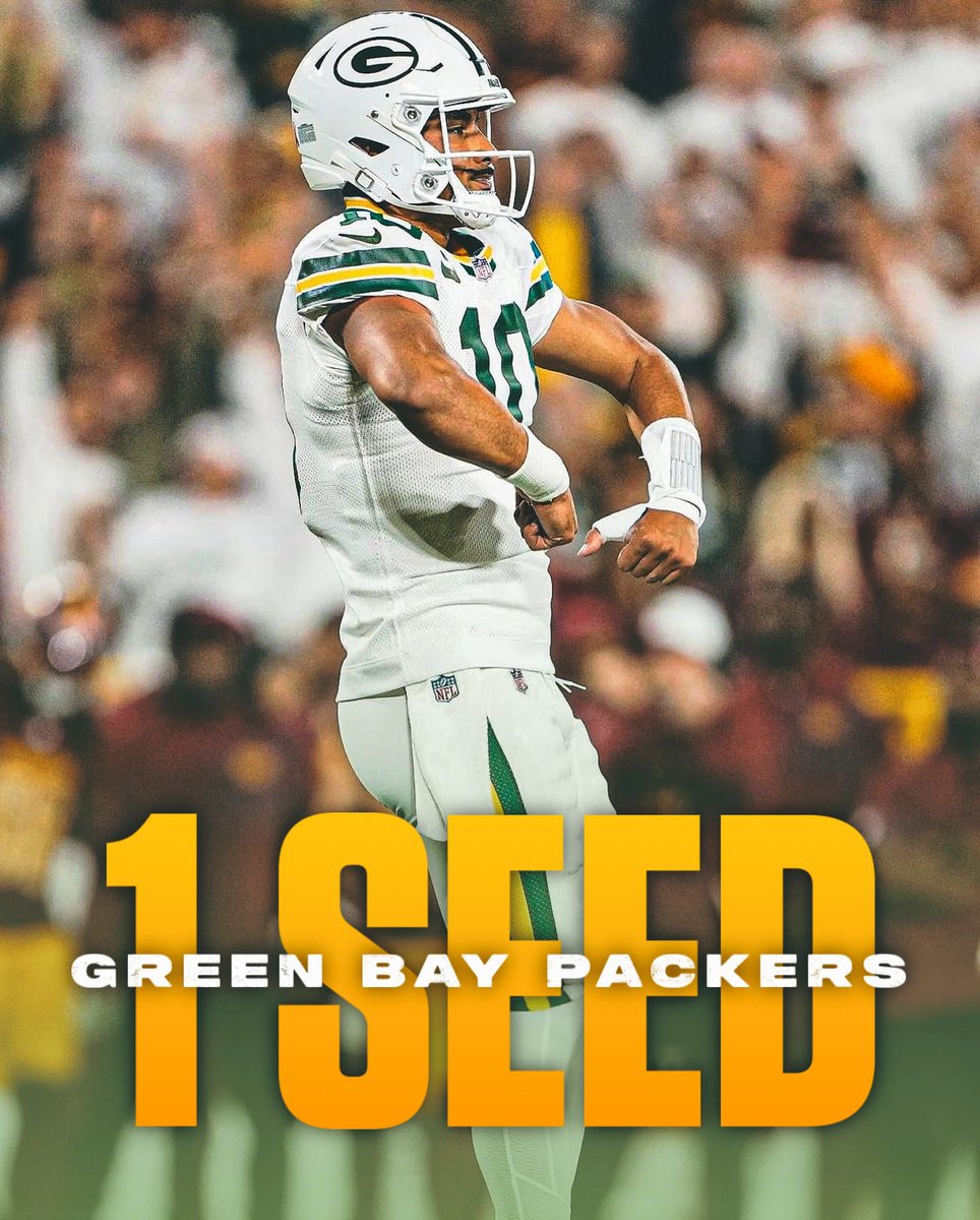With the Lions beating the Bucs, the Packers now sit as the #1 seed in the NFC heading into Week 8 🧀🔥