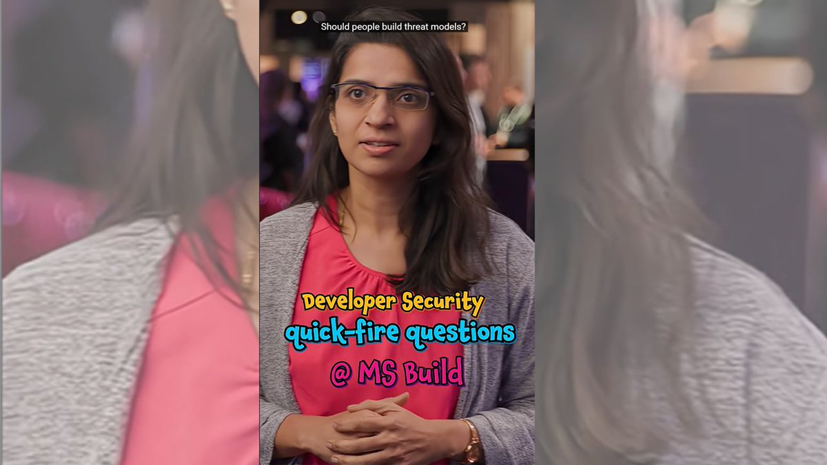 dotnet's tweet image. Should people build threat models?
Developers from Microsoft Build give us their thoughts.
See where you land. 🎥 msft.it/6018s4HgY