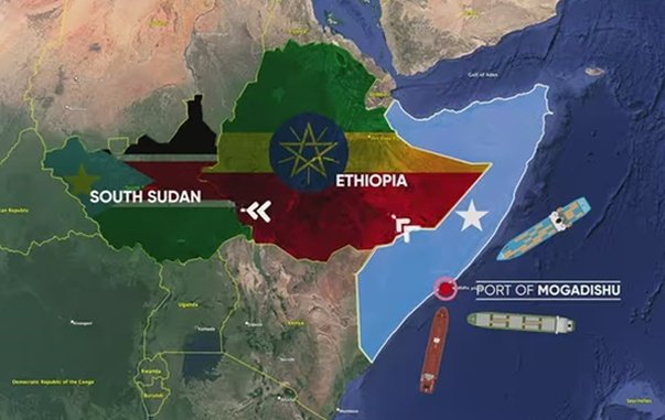 Collectively, East African ports handle over $100B in annual trade, including imports, exports &amp; transit for landlocked neighbors. Mogadishu Port’s planned expansion will boost connectivity, benefiting Ethiopia, Uganda, South Sudan &amp; regional trade through peaceful cooperation.