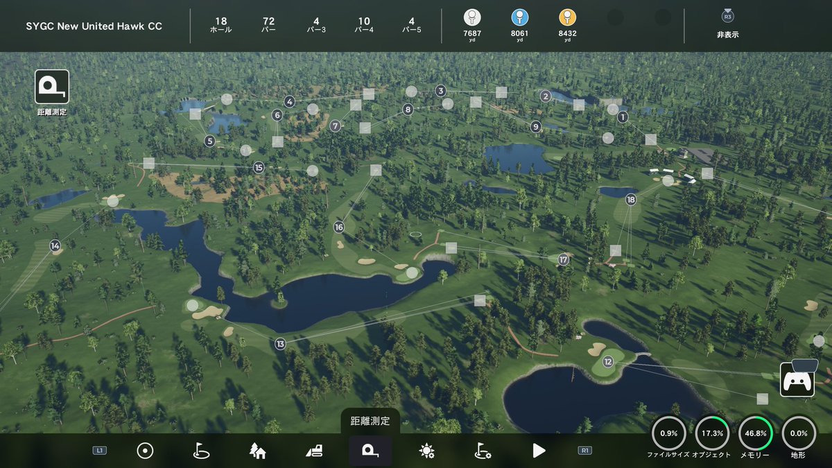 4hun_PG_Y_12's tweet photo. #PGATour2K25
New course release!
"SYGC New United Hawk CC" is now available on PGA TOUR 2K25.
Course type: Forest
Difficulty: ★★★★★★★☆☆☆
#PGA2K25 #SYGC
#Golfgaming #Coursedesigner
Created by 🇯🇵 Shun-Y-12 https://t.co/W4qXIhIHlL