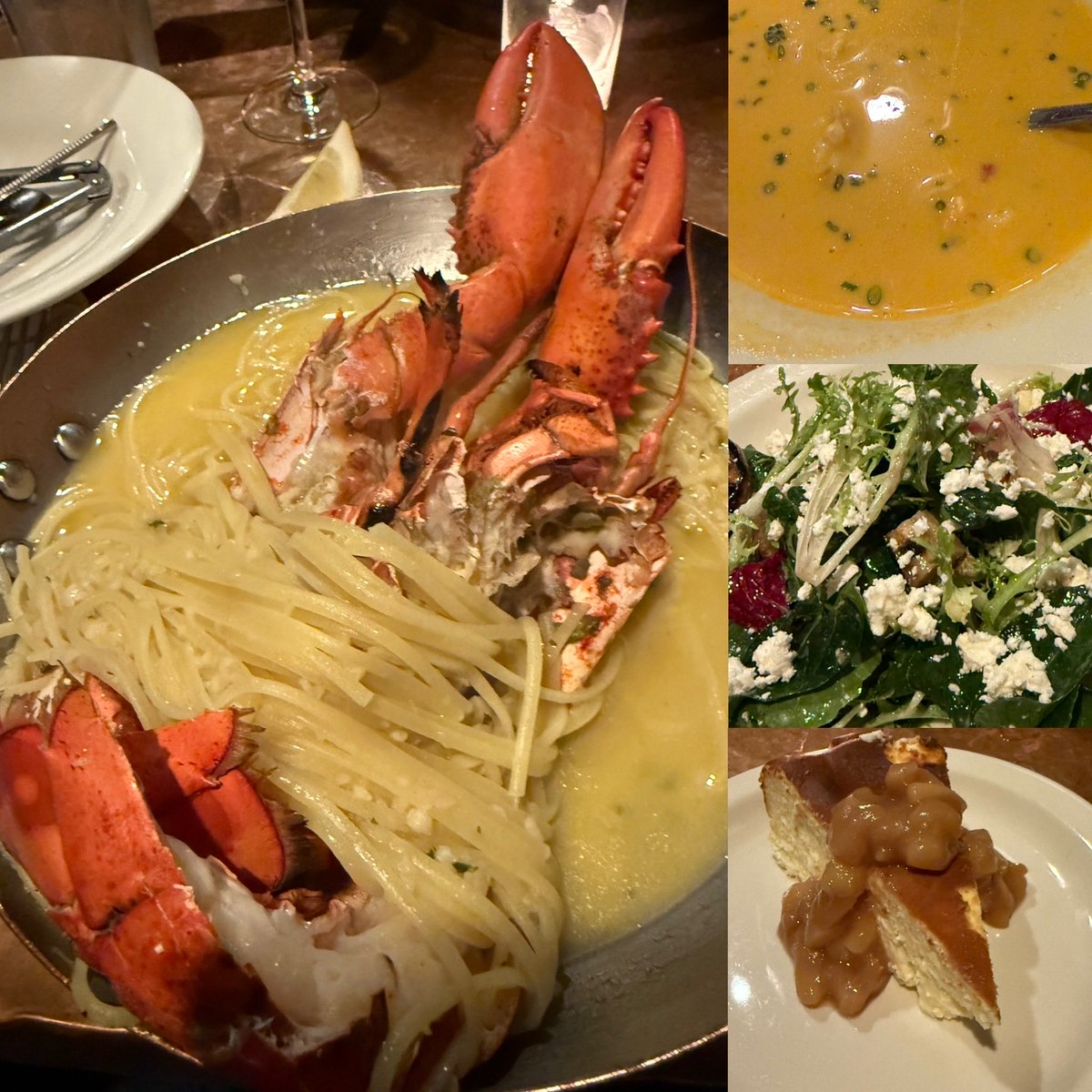 Ate at our favorite restaurant in Portland, Maine tonight!!!  I tore into this lobster 🦞 like a wild man lol 😂!!!