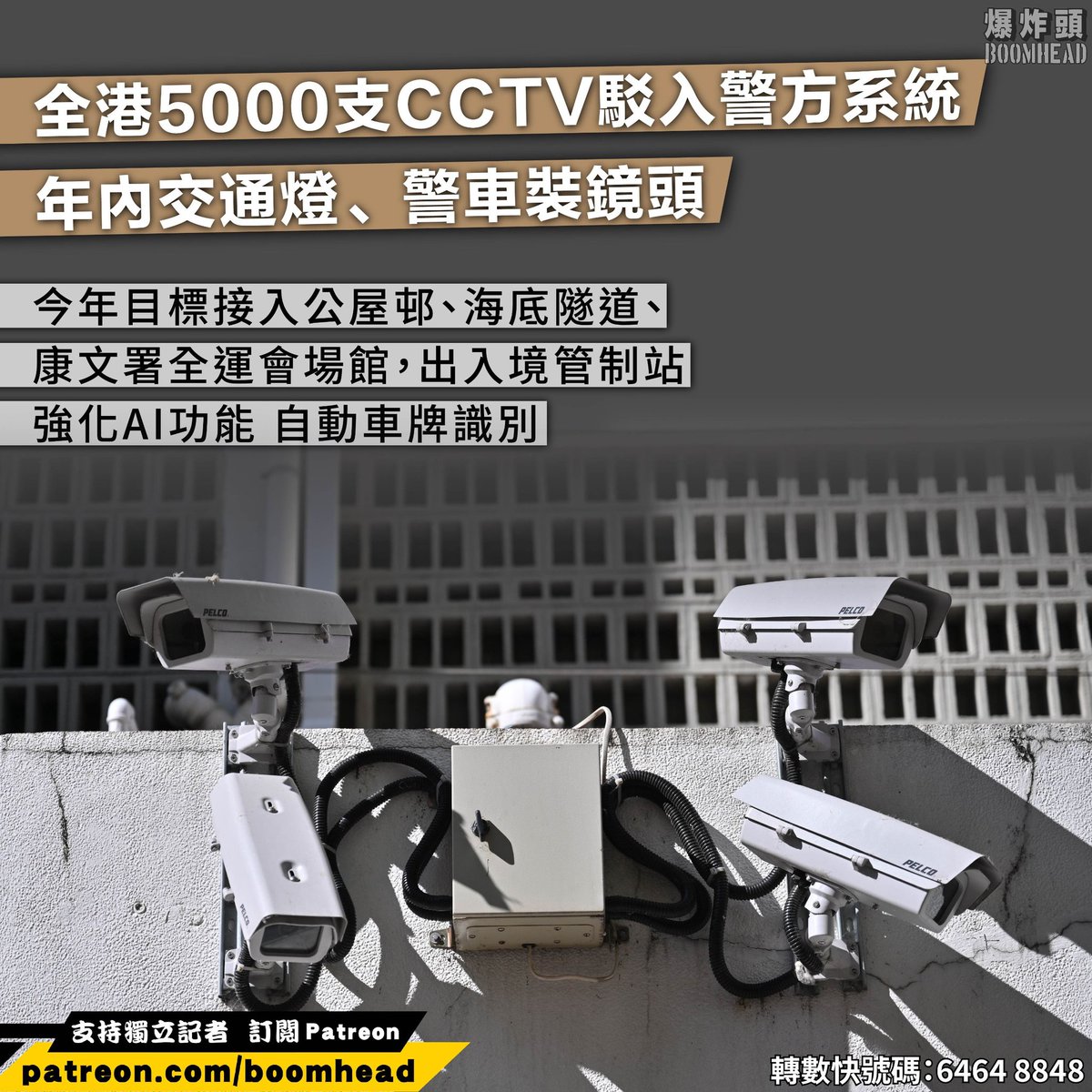 全覆蓋
無死角
監控全港