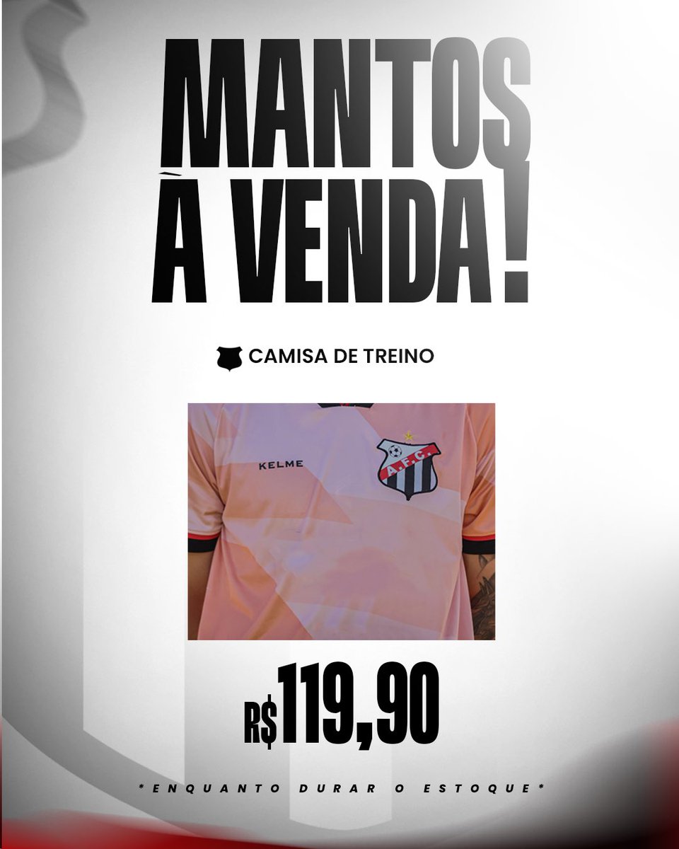 oficialanapolis's tweet photo. ATENÇÃO, TRICOLOR! ⚠️🇾🇪

É hora de aproveitar os preços especiais e garantir seus produtos da temporada 2025 do Galo da Comarca.

Estão disponíveis os uniformes de jogo, treino e viagem: camisas (versões jogador e comissão técnica) calções, calças e bermudas. https://t.co/8zNHGbfSa5