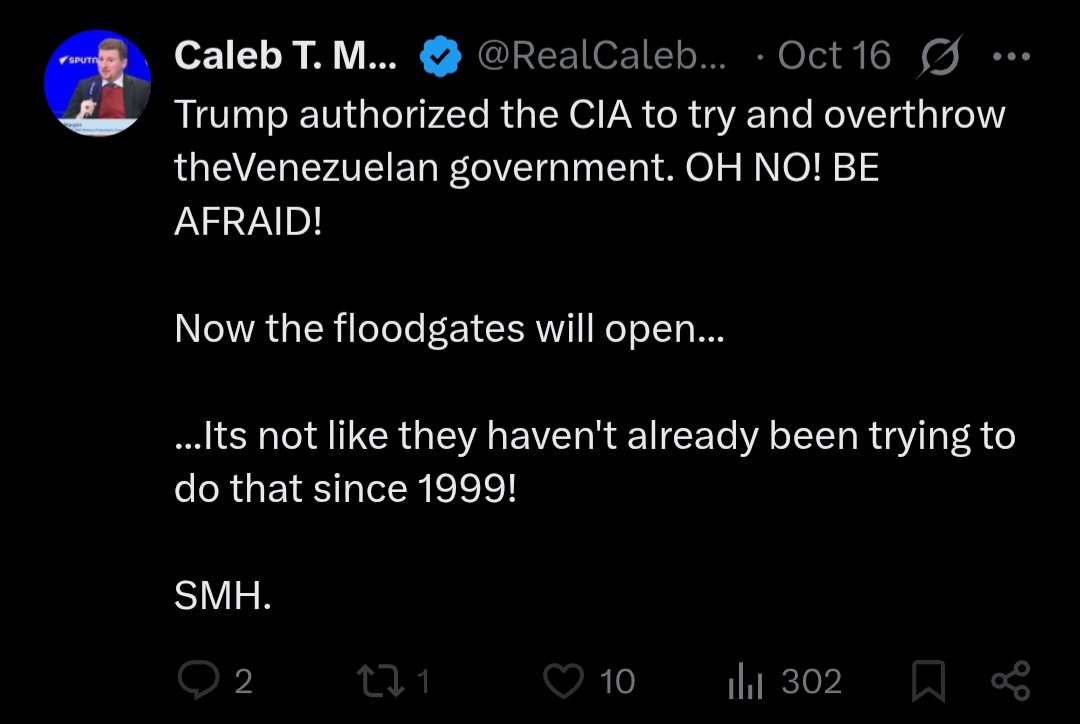 When Caleb Maupin isn't busy paying people to spank him he's busy kissing Trump's ass and whitewashing Trump's US imperialism.