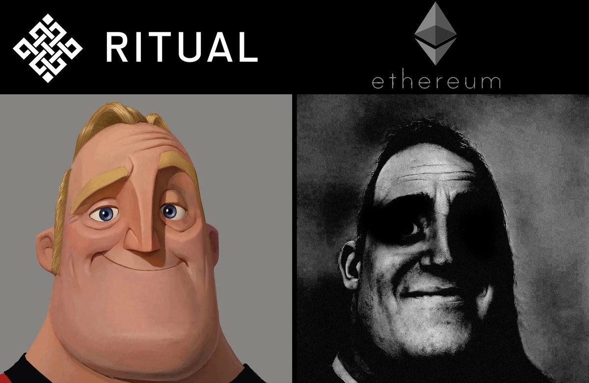 Day 21 (Last)
ETH vs Ritual Meme-off → Drop a meme that shows the difference in one image.
My meme below 😎
<a href="/ritualnet/">Ritual</a> <a href="/ritualfnd/">Ritual Foundation</a>