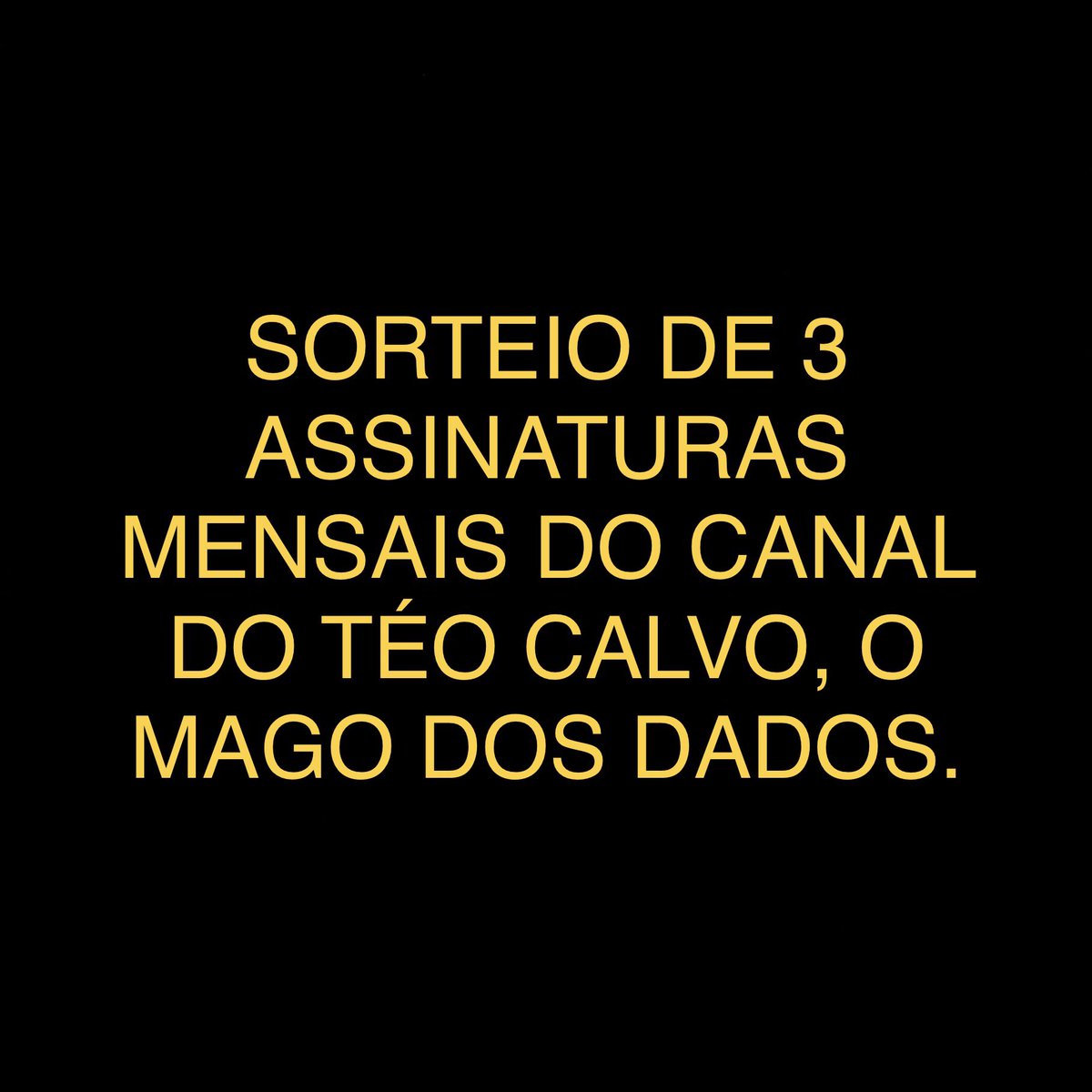 LayTXT's tweet image. Em busca de incentivar o ensino de qualidade e acessível, vou sortear 3 assinaturas mensais do canal do Téo, pra vocês aprenderem sobre dados, ciência de dados, engenharia, machine learning e tudo mais!
Pra participar é só dar RT e ter o perfil aberto. Sorteio dia 22/11.