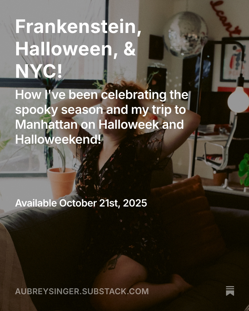 Subscribe to my brand new Newsletter!  I promise some hotness and mostly ramblings, but always a good time.

Subscribe now to see it live tomorrow!
aubreysinger.substack.com