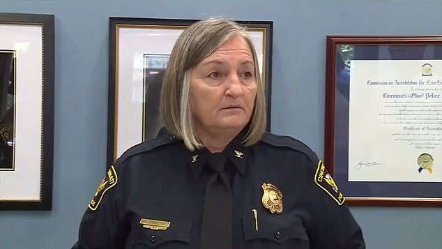 BREAKING: Woke Cincinnati police chief Terri Theetge who was previously sued for anti-White discrimination, has been placed on leave "pending an internal investigation on the effectiveness of her leadership in the Cincinnati Police Department."