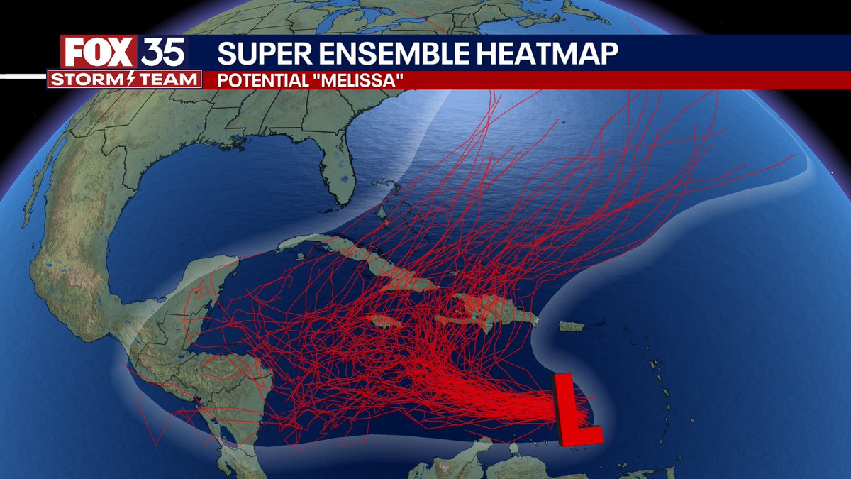 MELISSA: Very tricky and uncertain forecast. First image is the hand drawn scenarios the way it seems. Second image is every computer model we have that ran today. The short is a slower developing storm is more likely to take track A (or something close to it) and a faster