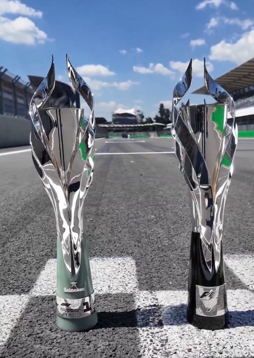 the trophies for the mexico gp 🇲🇽🏆