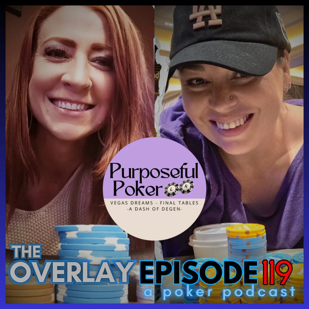 theoverlaypod's tweet photo. 🎧 NEW: The Overlay Ep. 119
“Vegas Dreams, Final Tables &amp; a Dash of Degen”

We talk w/ the creators of @PurposefulPoker — two women chasing the pro dream in Vegas while balancing life off the felt.

🔥 It’s growth, grind &amp; a touch of chaos.
#PokerPodcast #WomenInPoker #TheOverlay https://t.co/nj6gMKXMKY