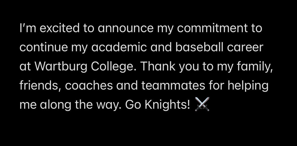 Committed!! ⚔️ <a href="/WartburgBB/">Wartburg Baseball</a> <a href="/BaseballSEP/">SEP Baseball</a> <a href="/coachklunderwb/">Casey Klunder</a> <a href="/TylerWillis24/">Tyler Willis</a> <a href="/kyledupic/">Kyle Dupic</a>