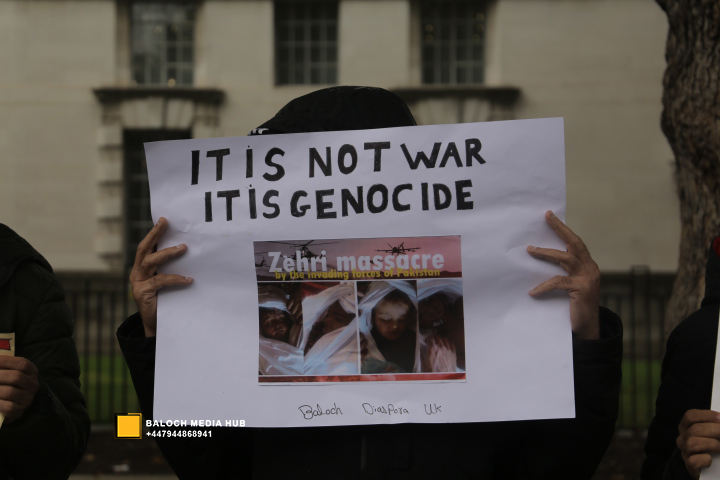 4: 19 October 2025, Baloch Diaspora Holds Protest Outside 10 Downing Street Against Military Operations in Zehri, Balochistan

More images: aomarkarim.com
Photo: <a href="/Balochmediahub/">Baloch Media Hub</a>
#ZehriUnderSiege #StopBalochGenocide