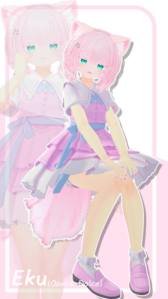 metsuki_cie's tweet image. 鯖落ちでアップロードできなかったからUnityで撮影してちょっとおしゃれに画像編集してみた。
#Eku3D 
#ciroro