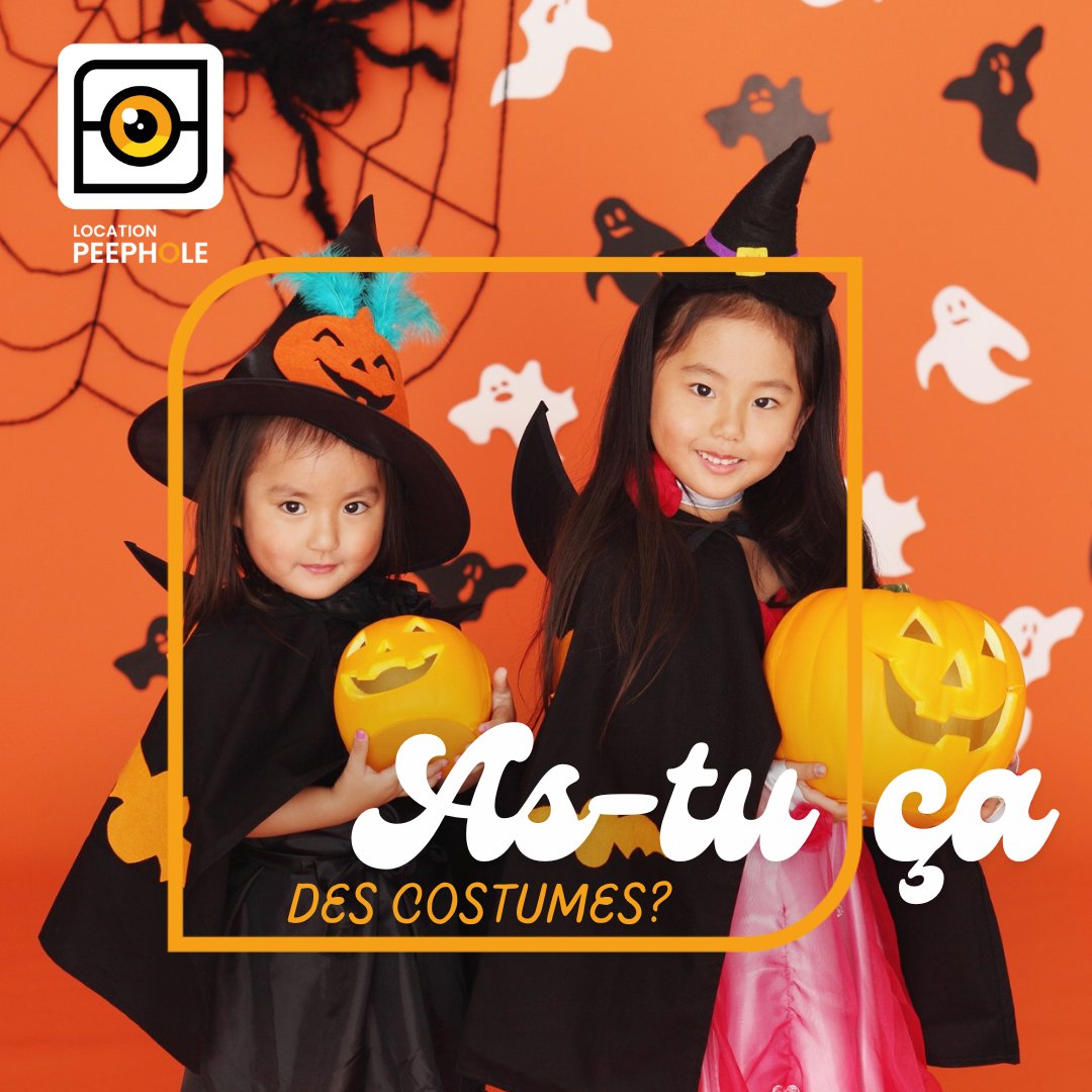 LePeephole's tweet photo. 🎃 As-tu ça… des costumes?
Loue ou partage-les sur Peephole!

Pour l’Halloween ou une fête, donne une 2e vie à ton déguisement.

📲 Trouve ou publie dans « Vêtements &amp; accessoires » sur Peephole.

#Costumes #Halloween2025  #locationpeephole https://t.co/XbUlkdliAj
