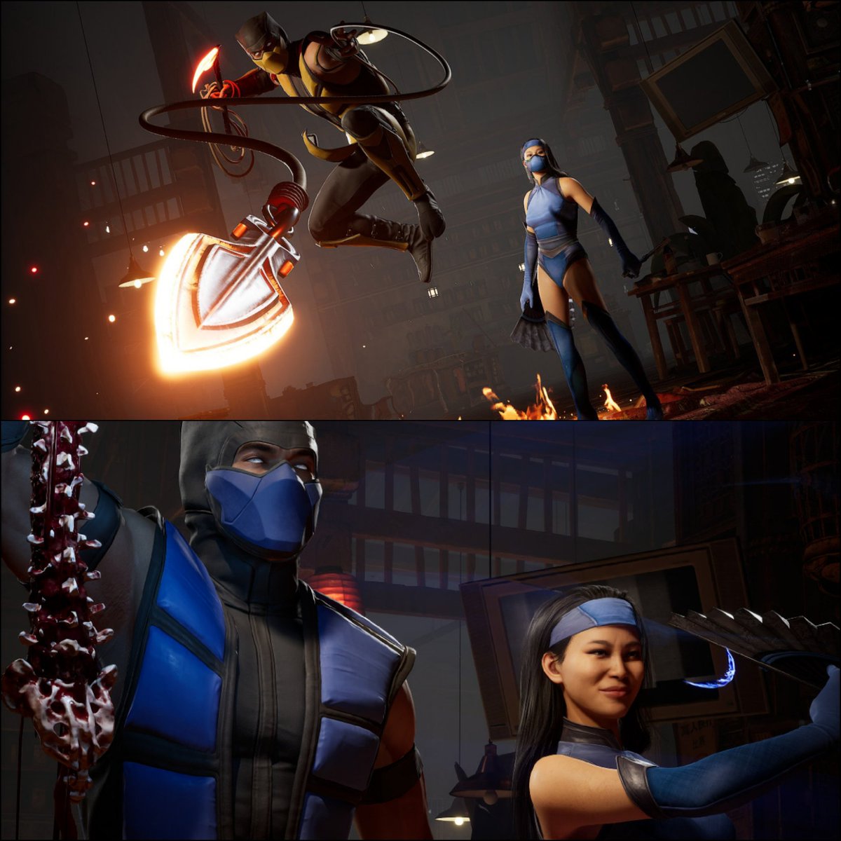 lizequi's tweet image. kitana with the boyss