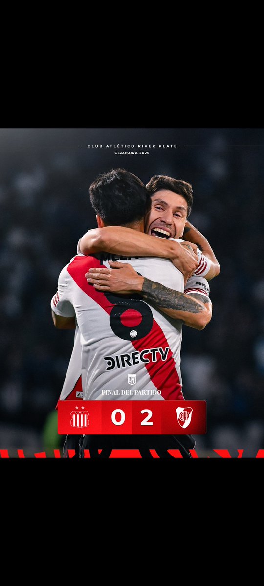 <a href="/soysusy_/">Susy 🇦🇷</a> Ganamos contra talleres, con goles de Meza y Montiel. Asistencias de Colidio, Casco y Juanfer para la victoria en Córdoba de nuestro querido equipo que rompió la mala racha. Necesitábamos está victoria, y se dió, después de que hable con él 🤭🤍❤️🤍