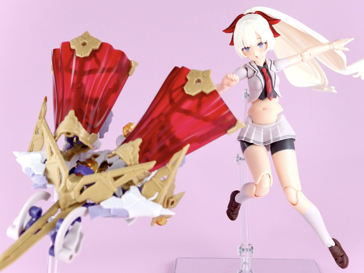 valva3k's tweet photo. #かっこいいポーズバトル
#メガミデバイス

今日の放課後、ブキヤショップで
メガミギアバトルしようぜー！！ https://t.co/dOdKLbqD0Y