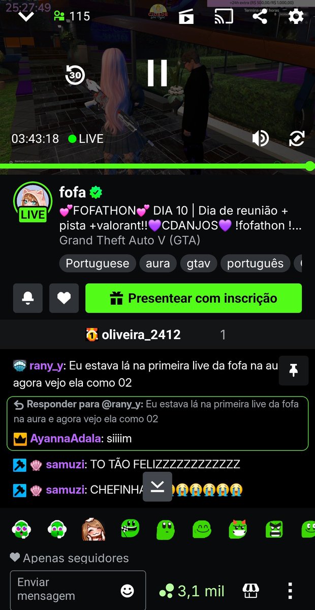 Eu lembro do dia que eu fiquei feliz para caramba por ter um pov feminino na aura.

Agora vejo a rainha se tornar 02!!!!!

#Aur4
