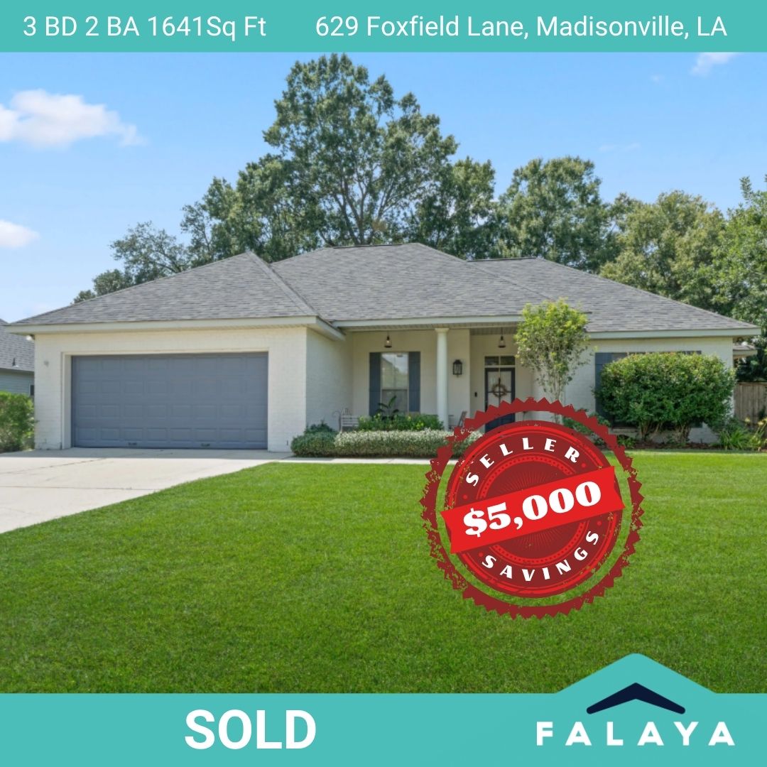 🎉 SOLD! 🎉

Congrats to our sellers in Madison Farm on a smooth closing and an incredible success — $5,000 saved in commissions! 💰

Another happy seller, more savings, and another win for Falaya homeowners! 🏡✨

#SOLD #Falaya #SellerSavings #MadisonFarm #SmartSelling