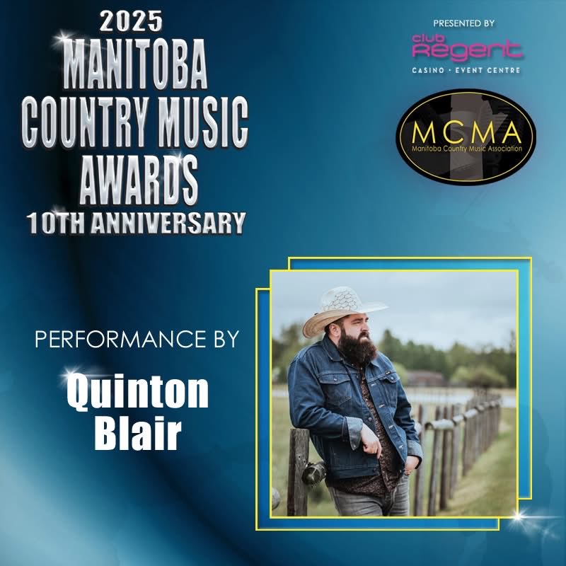 Excited to be performing at the 2025 Manitoba Country Music Awards Show, Saturday November 8, at Club Regent Casino and Event Centre. 

Get your tickets now!
ticketmaster.ca/event/11006336…

Club Regent Event Centre