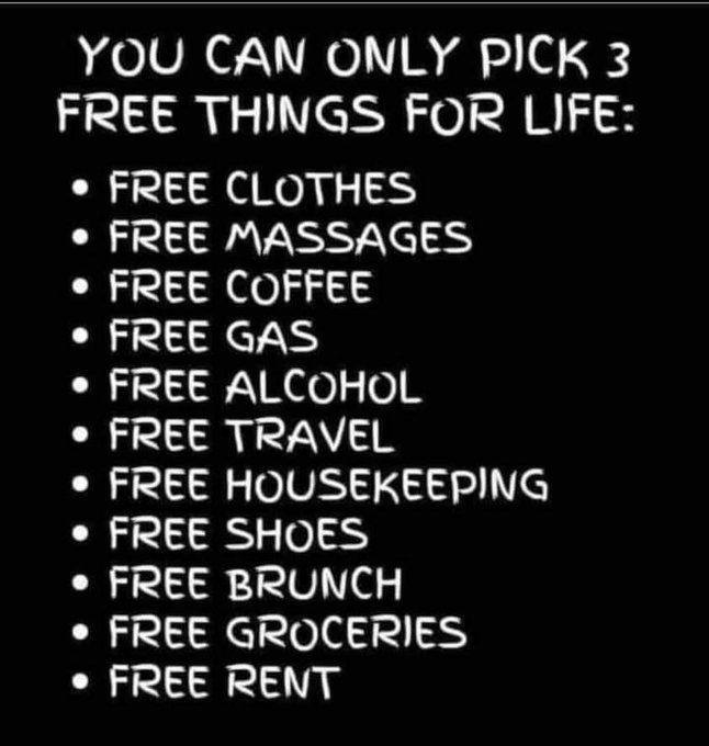 Gas, Groceries, Rent