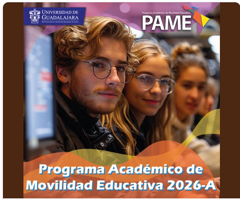 🌍 ¡Tu próxima aventura académica te espera!

Participa en la convocatoria del Programa Académico de Movilidad Educativa (PAME) 2026-A.

Consulta las bases e inscríbete en: 👉 ci.cgai.udg.mx/es/convocatori…

#SomosCUCiénega