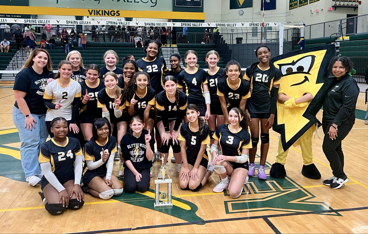 So, how does it feel to win a 3peat?! Just ask our super awesome volleyball team as they won the District Championship game against Kelly Mill! Congrats to Ms. Baker, Mrs. Bridges &amp; our  fantastically skilled volleyball team on their undefeated season!
<a href="/RichlandTwo/">Richland School District Two</a> <a href="/MazyckKaris/">Karis Mazyck</a>